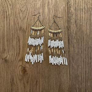 Fringe Beaded Earrings